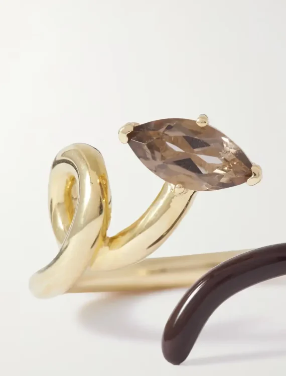 Enamel Vine Ring