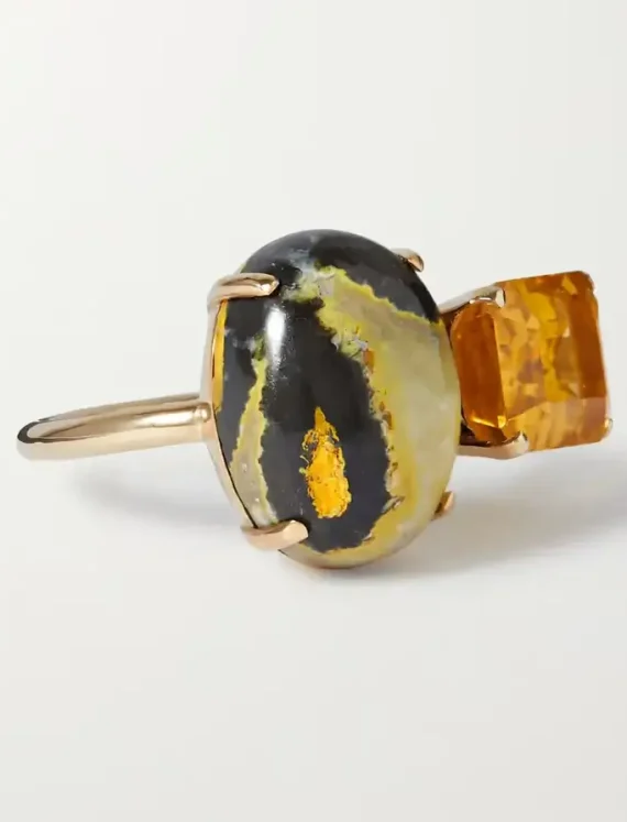 Jasper Gold Ring